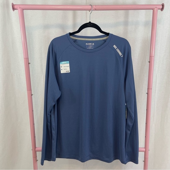 NWT Men’s Reel Legends Blue Long Sleeve Freeline Top size Large - Picture 1 of 5
